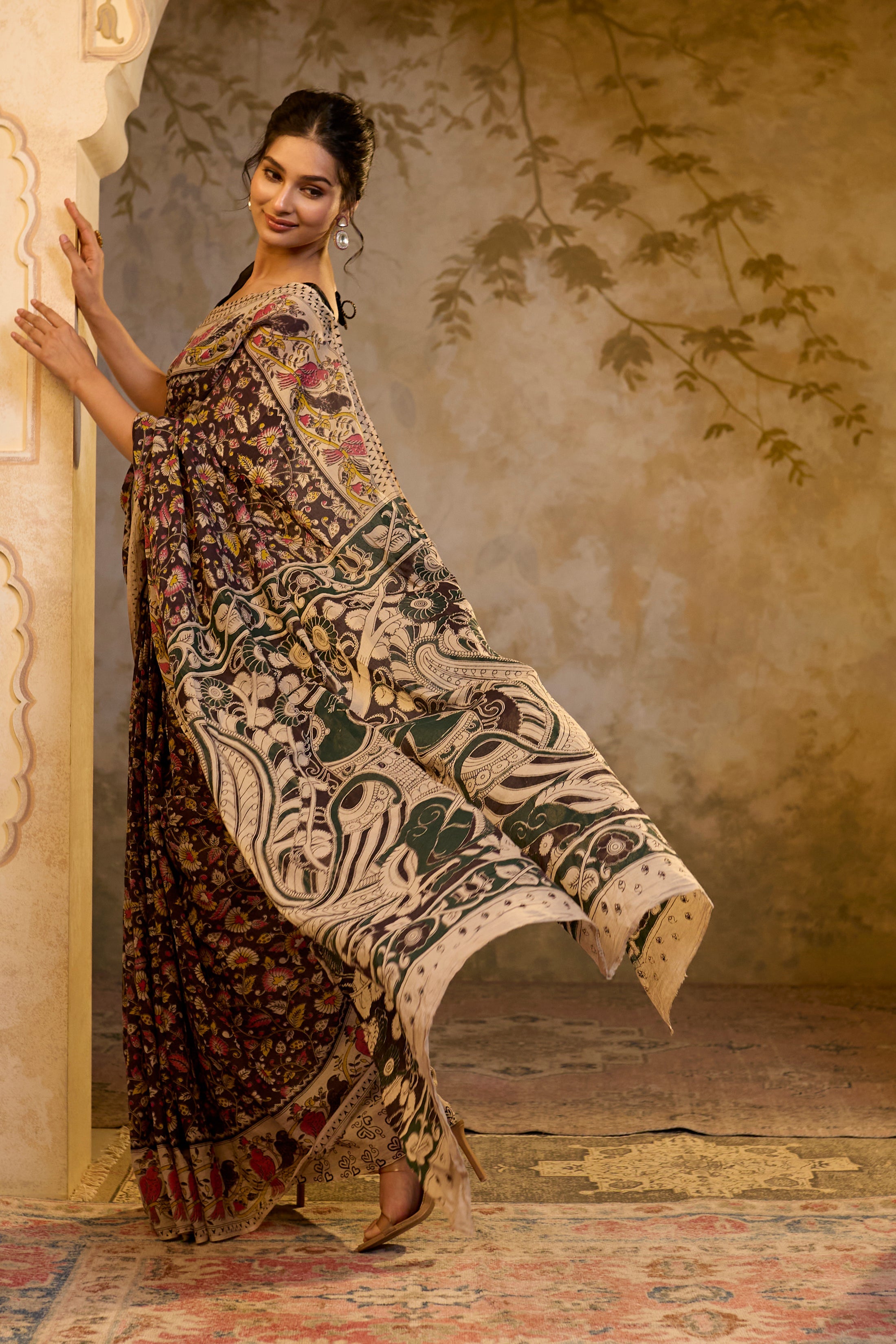 Brown Saree_3